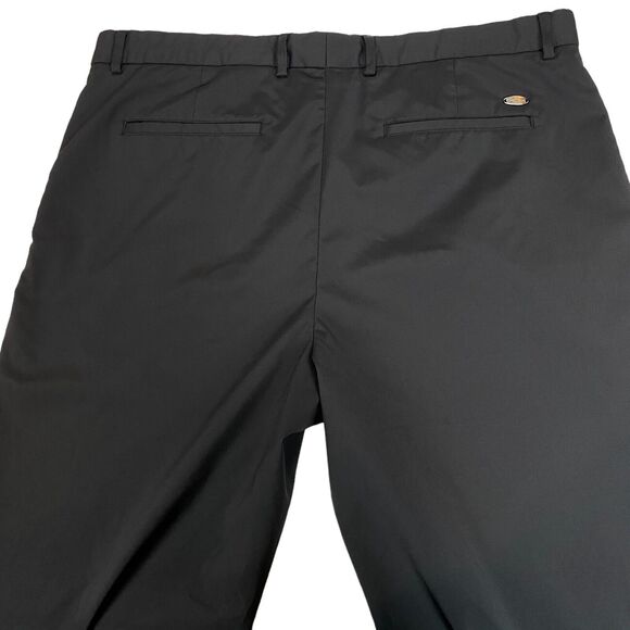 Greg Norman Dress Pants Mens 38 Black Solid Classic Fit Flat Front Straight Leg - Picture 11 of 15